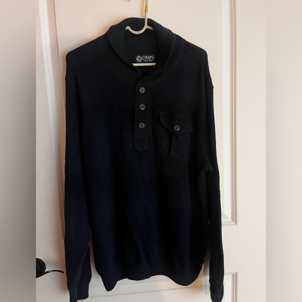 Men’s Navy Blue Chaps Sweater size XLarge